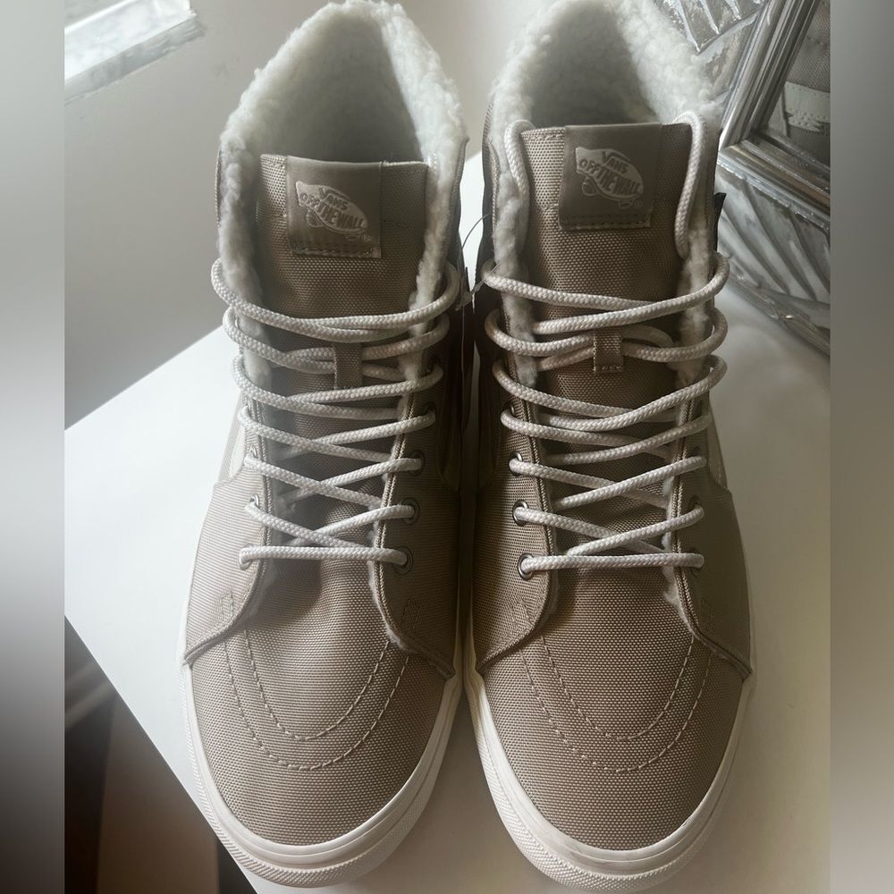 NWT Men’s Vans SK-8 Hi Cordura Sherpa Beige Size 11.5 - Picture 12 of 12